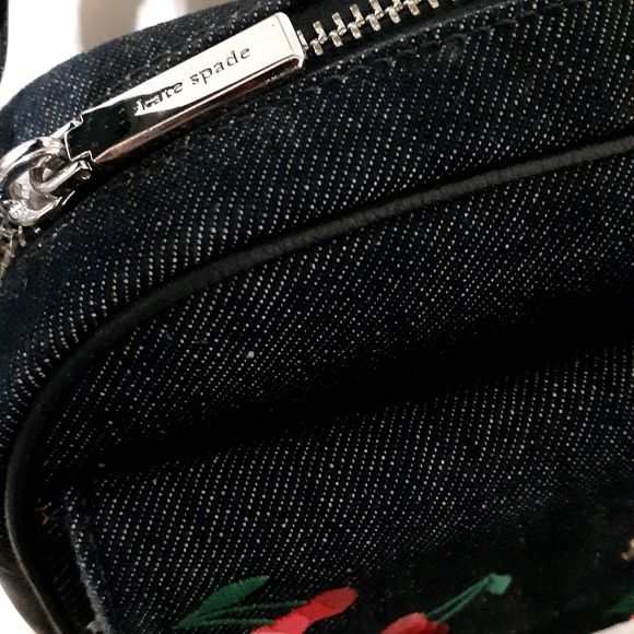 Kate Spade Blue Jean Crossbody Bag with Cherry Embroidery - Picture 4 of 17